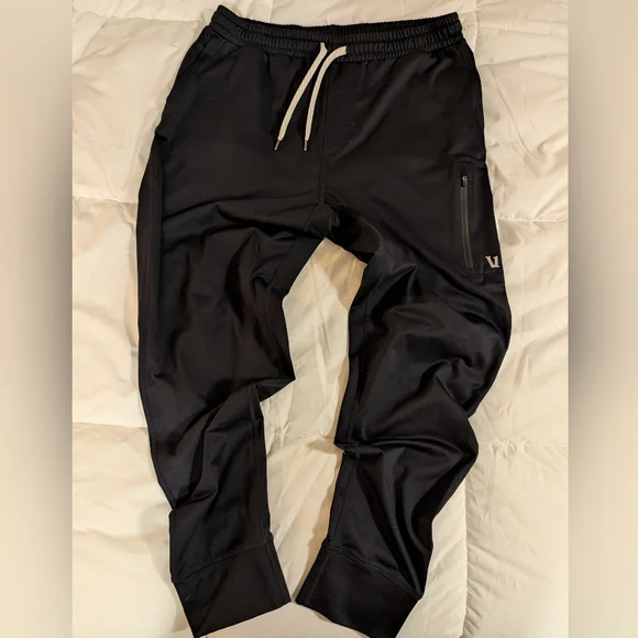 Vuori Men's Sunday Performance Joggers - Black - Size Large